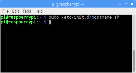 Changing the hostname of the Raspberry Pi.