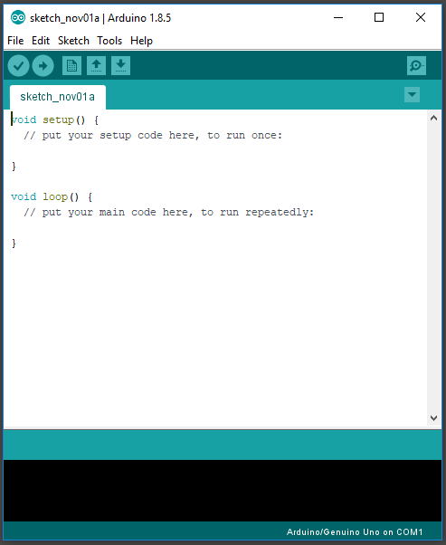 First look at the Arduino IDE