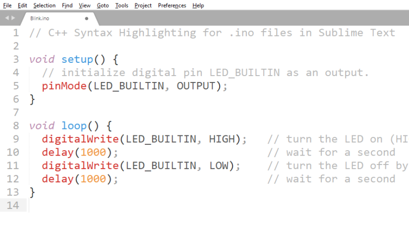 Setting Arduino .ino files to open as C++ files in Sublime Text