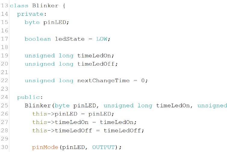 How to use C++ Classes in Arduino IDE without creating a Library